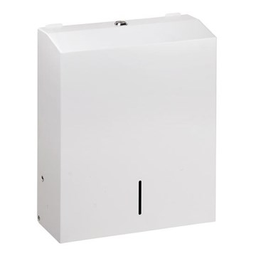 Distributeur d'essuie-mains 28 x 35 cm inox/blanc