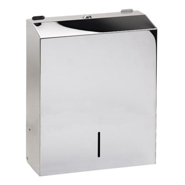 Distributeur d'essuie-mains 28x35 cm inox/argenté