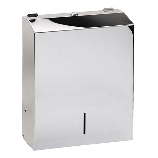 Distributeur d'essuie-mains 28x35 cm inox/argenté
