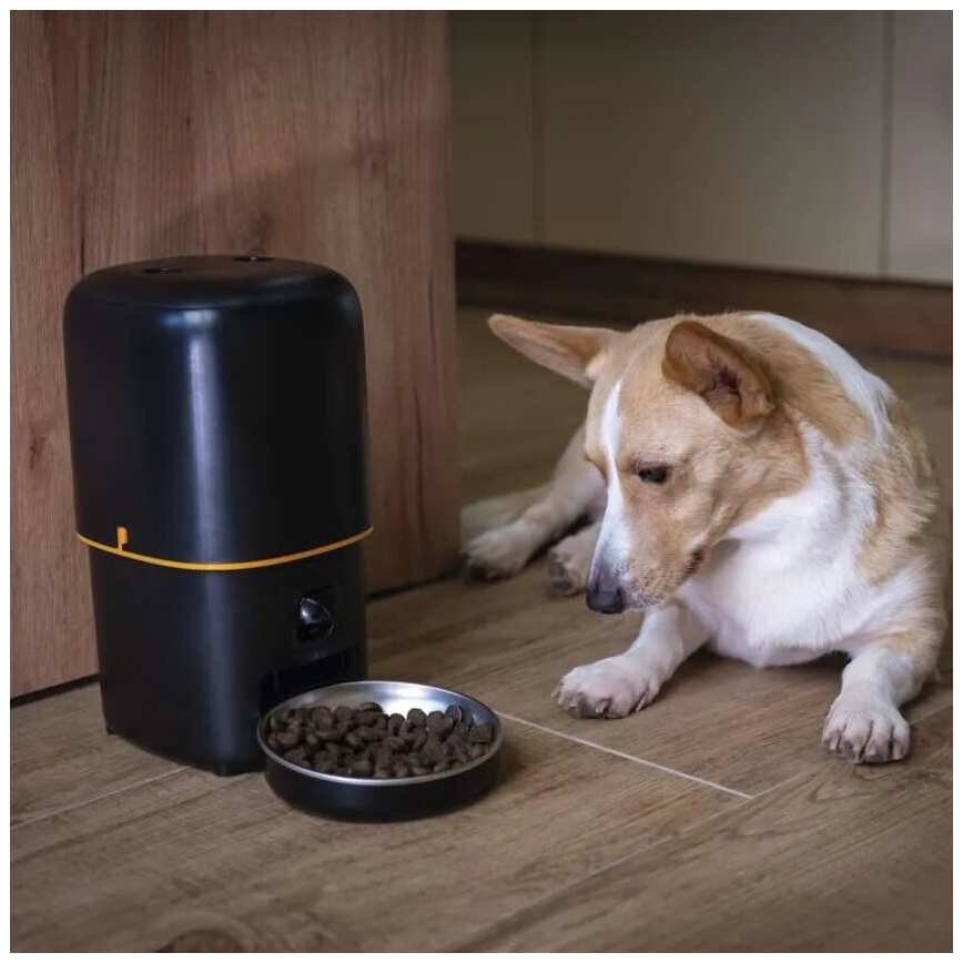 Distributore automatico di mangime con microfono e camera 4l/5V/3xD Wi-Fi