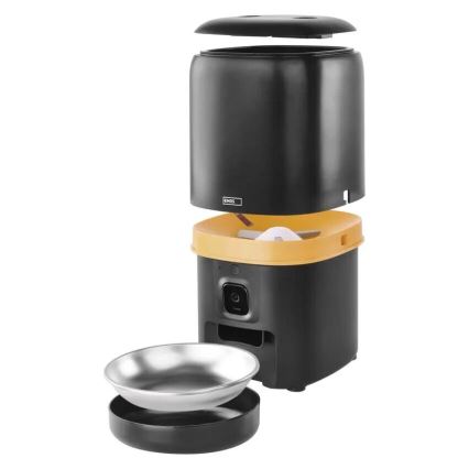 Distributore automatico di mangime con microfono e camera 4l/5V/3xD Wi-Fi