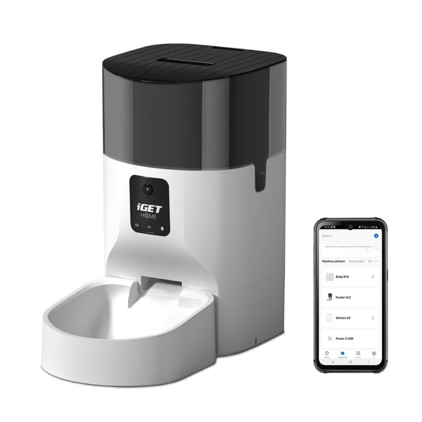 Distributore automatico di mangime con microfono e camera 9l/230V Wi-Fi