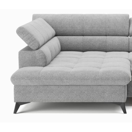 Divano angolare letto a L MARANO sinistro grigio