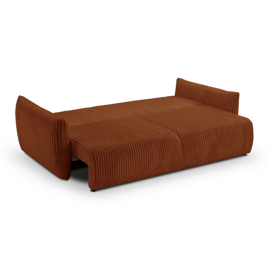 Divano letto due posti FRIDA marrone