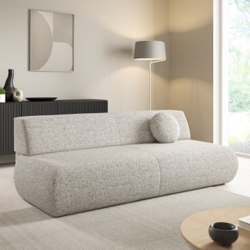 Divano letto 3 posti con contenitore PRATO beige