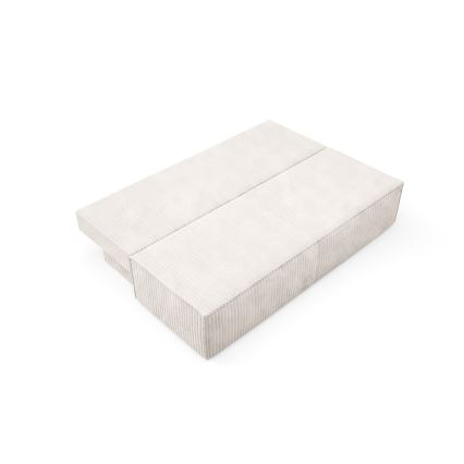 Divano letto a tre posti con contenitore TERAMO beige