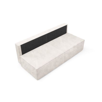 Divano letto a tre posti con contenitore TERAMO beige