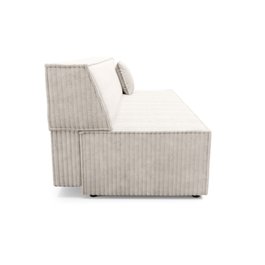 Divano letto a tre posti con contenitore TERAMO beige