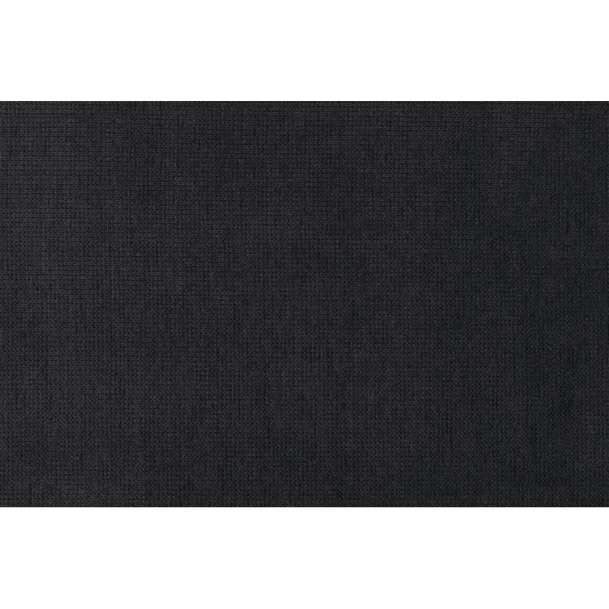 Divano letto con vano contenitore e pouf PALERMO, nero, lato destro