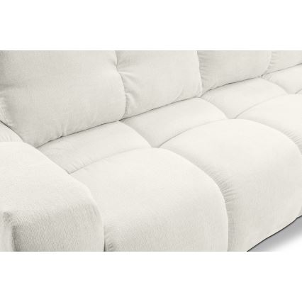 Divano letto imbottito a tre posti con contenitore ALMADA beige