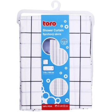 Doccia tenda TORO EASY 178x199 cm bianco/nero
