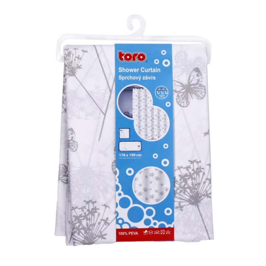 Doccia tenda TORO PREMIUM 178x199 cm fiori