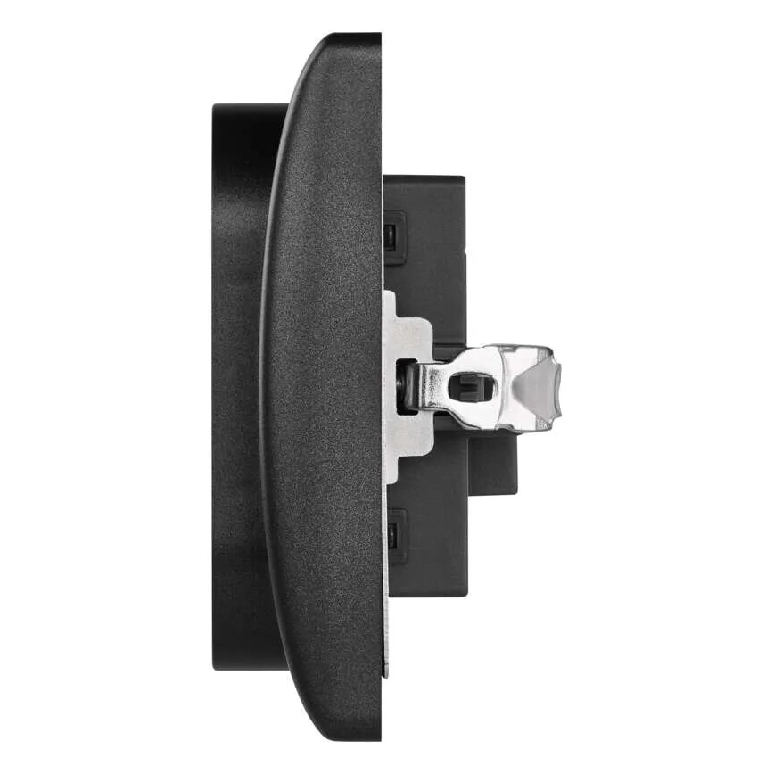 Doppel-Haushaltssteckdose 250V/16A anthrazit