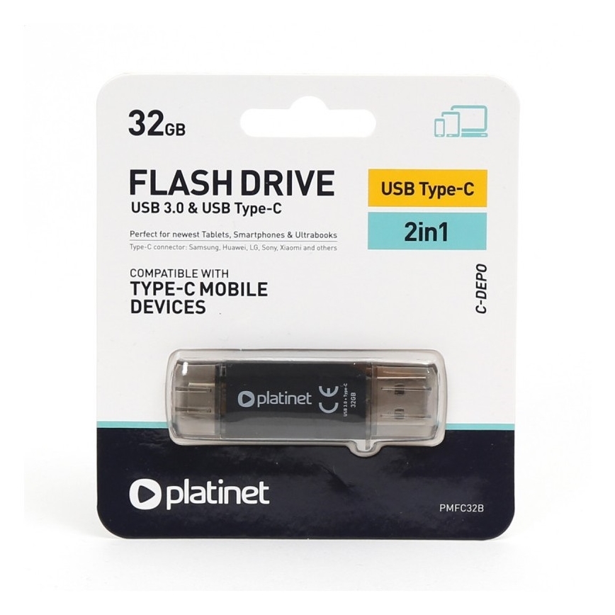 Doppia chiavetta USB + USB-C 32GB