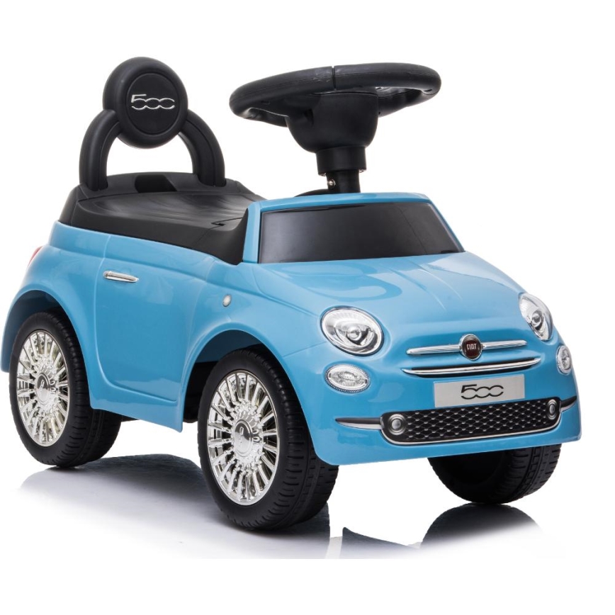 Draisienne voiture Fiat 500 bleue