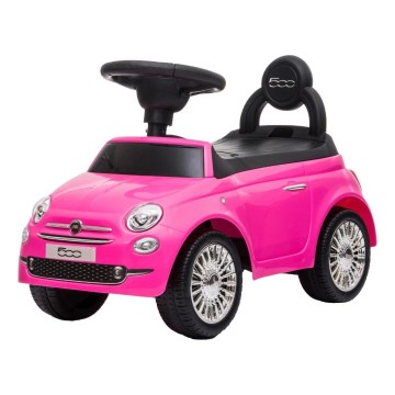 Draisienne voiture Fiat 500 rose