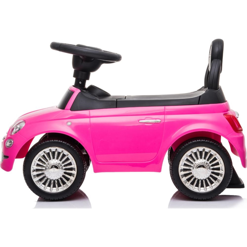 Draisienne voiture Fiat 500 rose