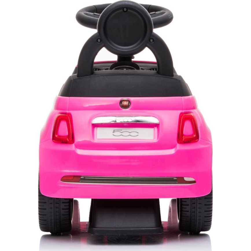 Draisienne voiture Fiat 500 rose