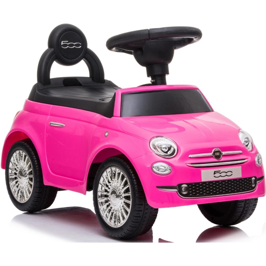 Draisienne voiture Fiat 500 rose