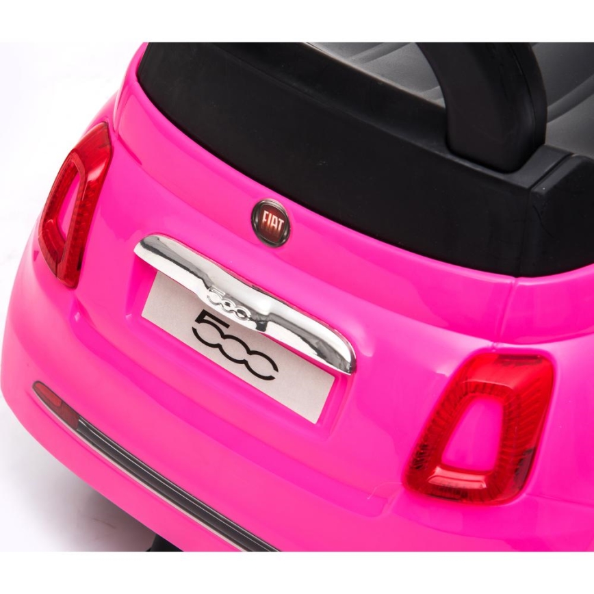 Draisienne voiture Fiat 500 rose