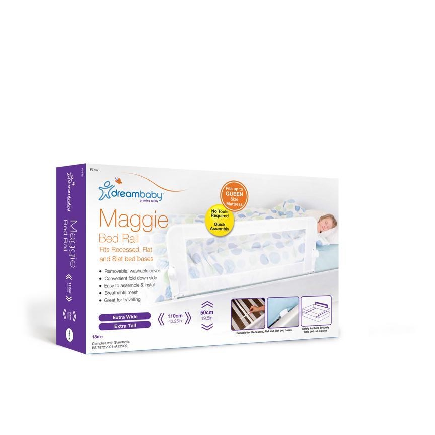 Dreambaby - Barriera di sicurezza per letto MAGGIE 110x50 cm