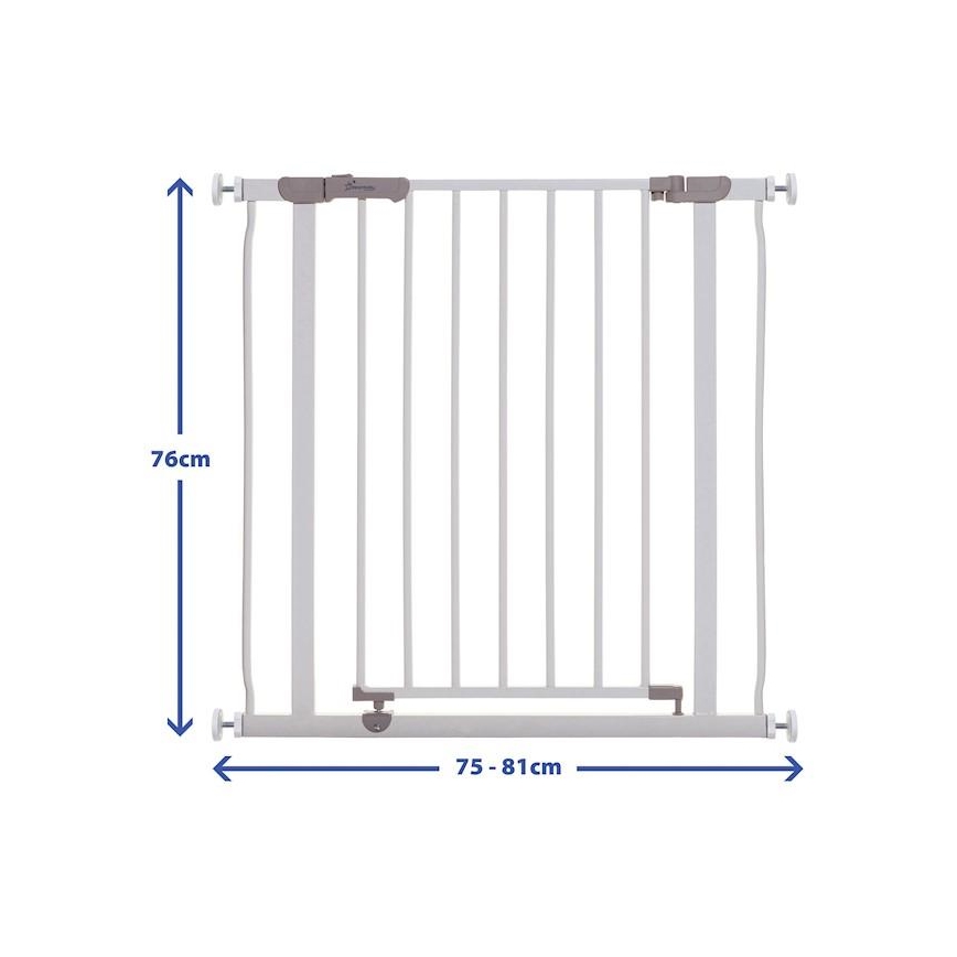 Dreambaby - Barrière de sécurité AVA 75-81 cm blanche