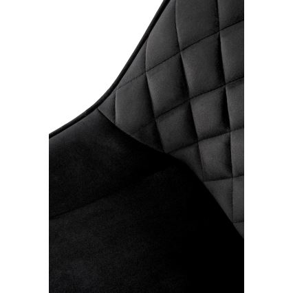 Drehbarer Esszimmerstuhl OMBRA, 1 Stück, schwarz