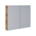 Dřevojas - Armoire miroir pour salle de bains NEXI 80x68 cm chêne
