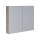 Dřevojas - Mobile da bagno con specchio NEXI 80x68 cm rovere scuro