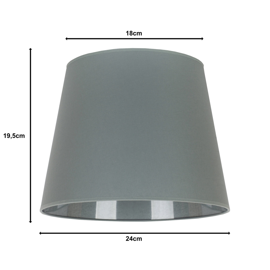 Duolla - Abat-jour pour lampe de table CLASSIC M E27 d. 24 cm gris