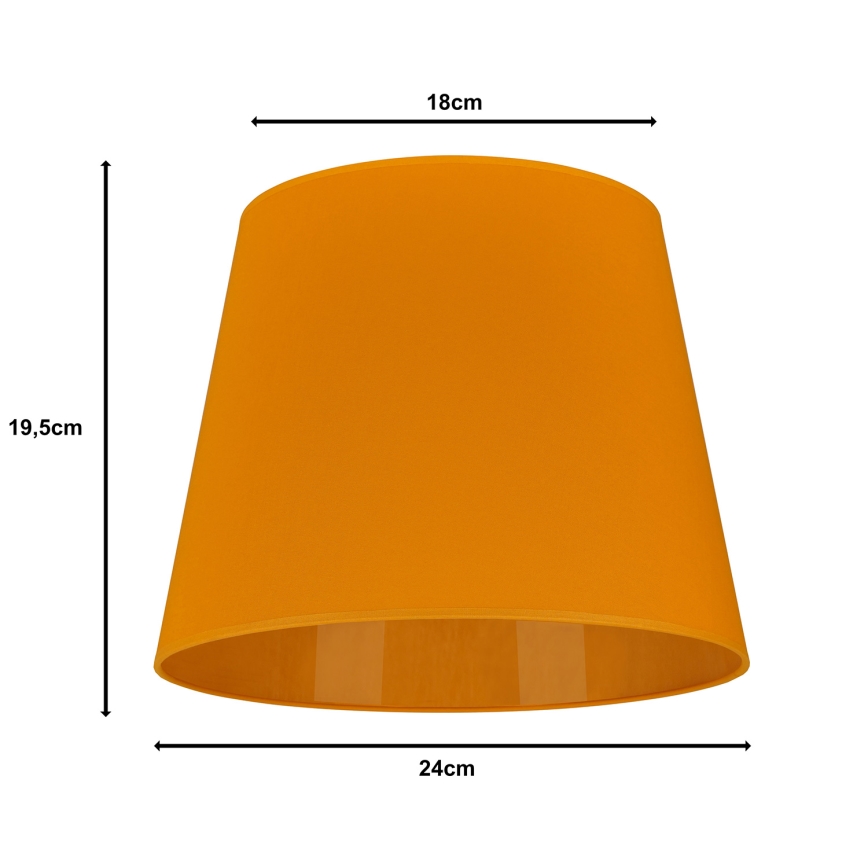 Duolla - Abat-jour pour lampe de table CLASSIC M E27 d. 24 cm jaune
