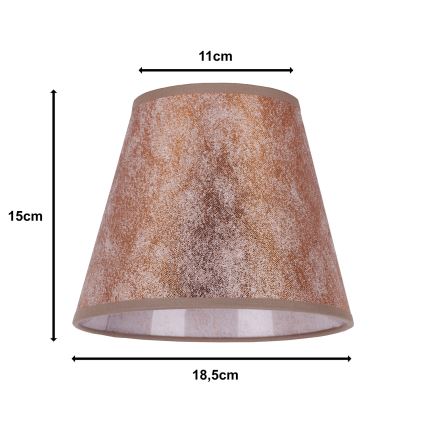 Duolla - Abat-jour pour lampe de table SOFIA XS E14 d. 18,5 cm cuivre