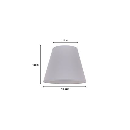 Duolla - Abat-jour pour lampe de table SOFIA XS E14 d. 18,5 cm gris
