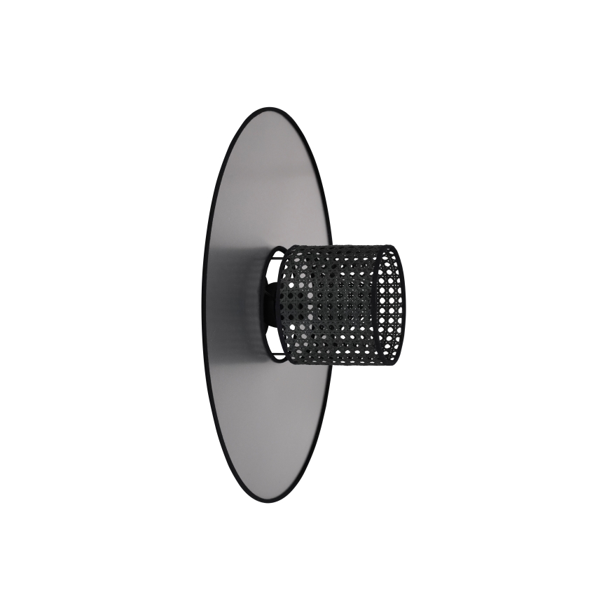 Duolla - Applique murale TOKYO RATTAN 1xE27/15W/230V d. 50 cm argent/noir