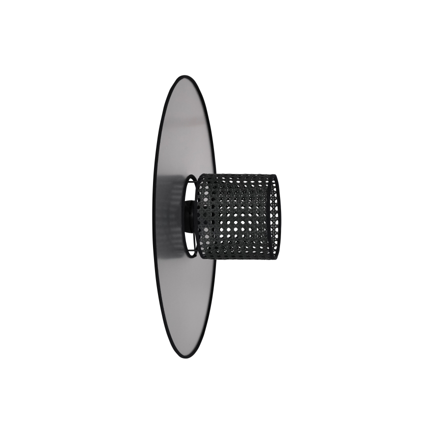 Duolla - Applique murale TOKYO RATTAN 1xE27/15W/230V d. 50 cm argent/noir