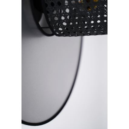 Duolla - Applique TOKYO RATTAN 1xE27/15W/230V diametro 50 cm argento/nero