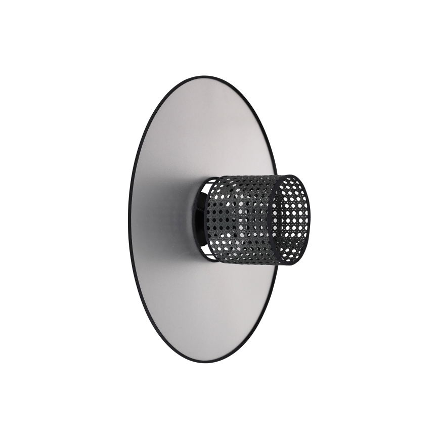 Duolla - Applique TOKYO RATTAN 1xE27/15W/230V diametro 50 cm argento/nero