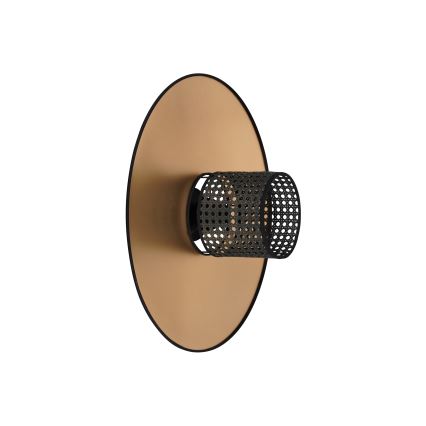 Duolla - Applique TOKYO RATTAN 1xE27/15W/230V diametro 50 cm oro/nero