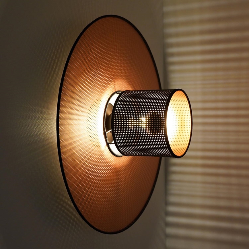 Duolla - Applique TOKYO SHINY 1xE27/15W/230V diametro 50 cm rame/nero