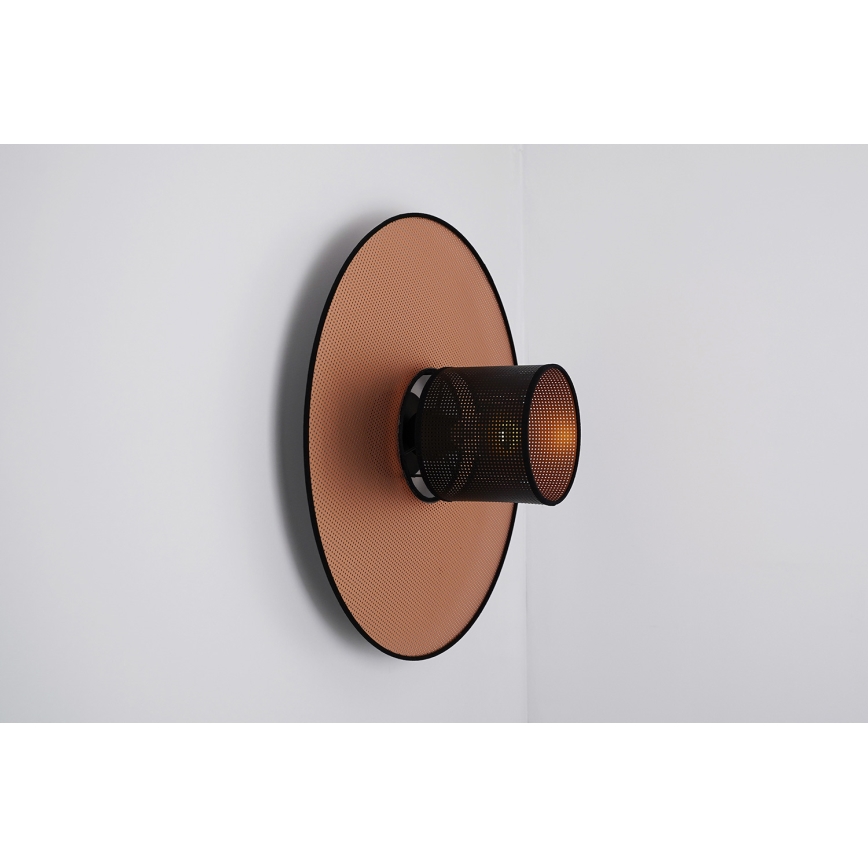 Duolla - Applique TOKYO SHINY 1xE27/15W/230V diametro 50 cm rame/nero