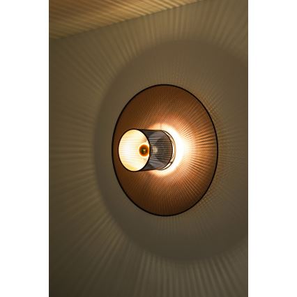 Duolla - Applique TOKYO SHINY 1xE27/15W/230V diametro 50 cm rame/nero