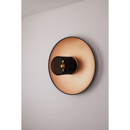 Duolla - Applique TOKYO SHINY 1xE27/15W/230V diametro 50 cm rame/nero