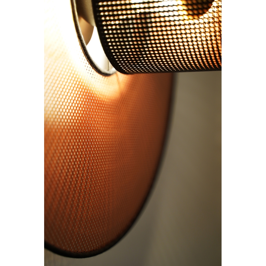 Duolla - Applique TOKYO SHINY 1xE27/15W/230V diametro 50 cm rame/nero