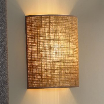 Duolla - Applique YUTE 1xE27/15W/230V diametro 20 cm marrone