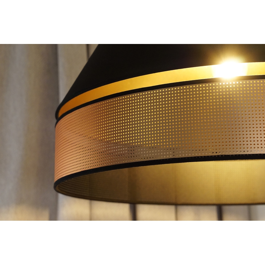 Duolla - Aufbauleuchte COPPER SHINY 1xE27/15W/230V d 60 cm schwarz/kupfern