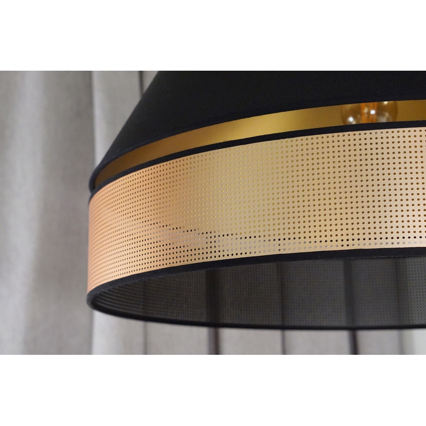 Duolla - Aufbauleuchte COPPER SHINY 1xE27/15W/230V d 60 cm schwarz/kupfern