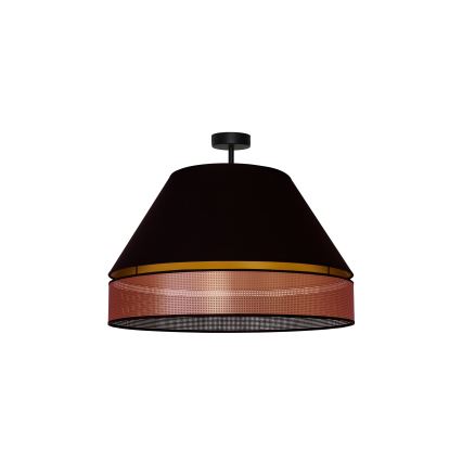 Duolla - Aufbauleuchte COPPER SHINY 1xE27/15W/230V d 60 cm schwarz/kupfern