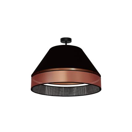 Duolla - Aufbauleuchte COPPER SHINY 1xE27/15W/230V d 60 cm schwarz/kupfern