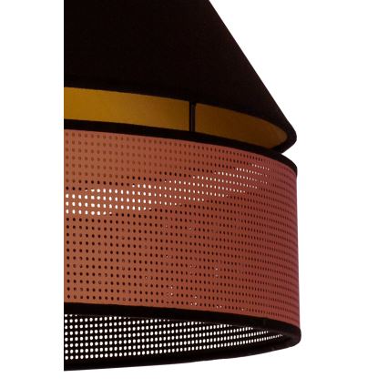 Duolla - Aufbauleuchte COPPER SHINY 1xE27/15W/230V d 60 cm schwarz/kupfern