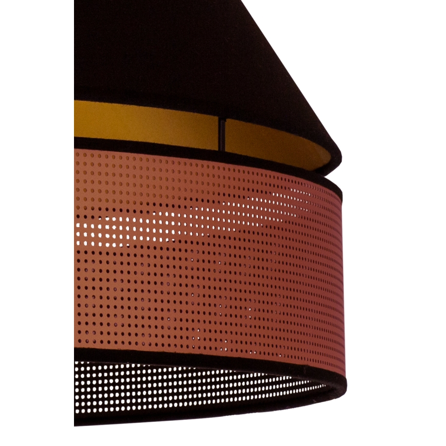 Duolla - Aufbauleuchte COPPER SHINY 1xE27/15W/230V d 60 cm schwarz/kupfern